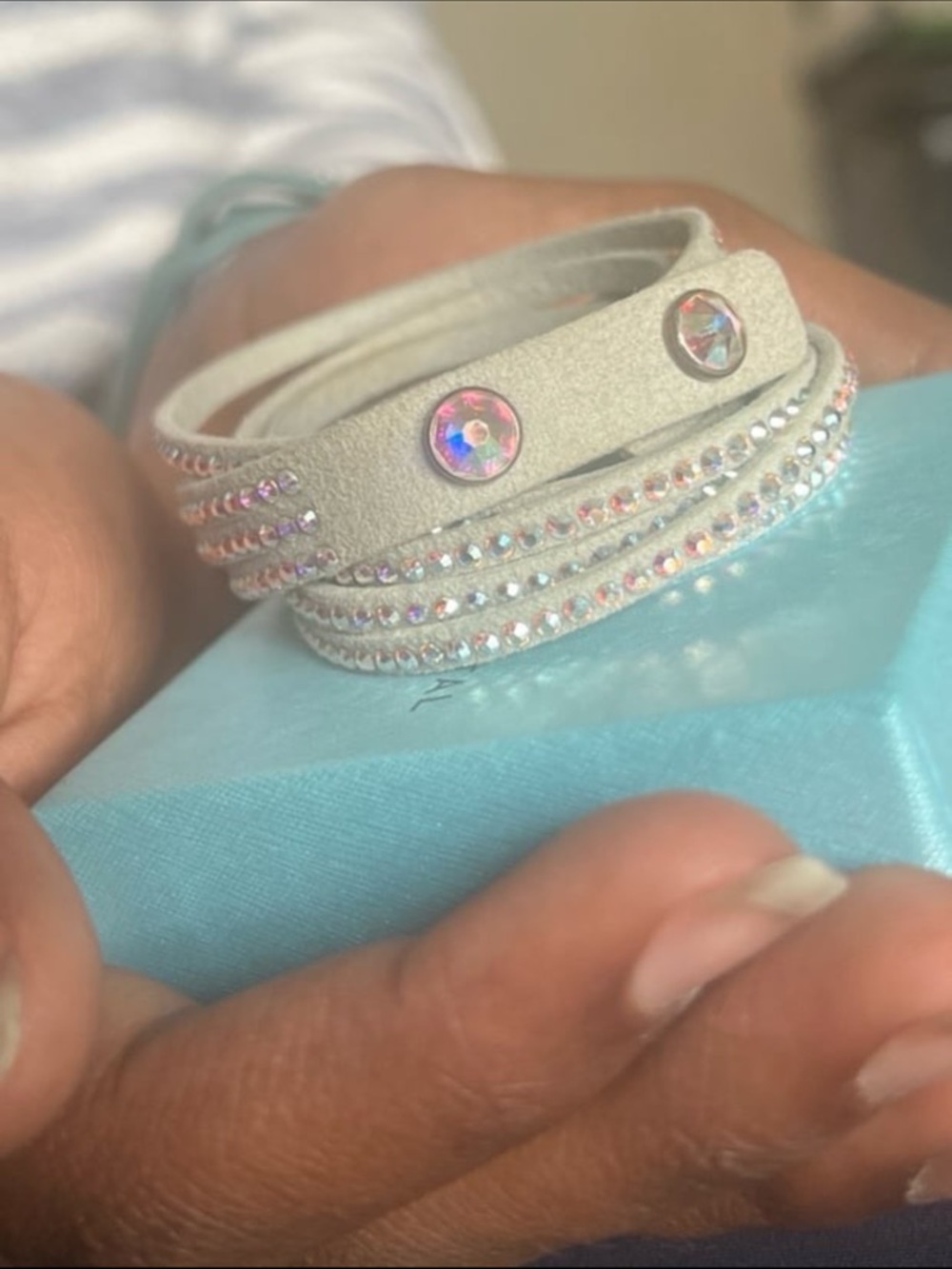 Wrap-Star Bracelet, Crystal Aurore Boreale like new #no box - Picture 11 of 13